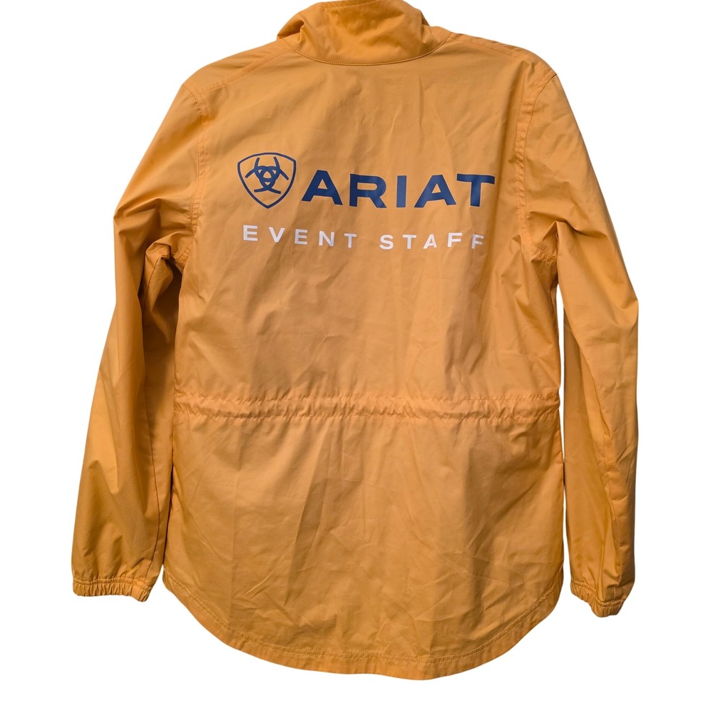Ariat World Equestrian Games 2010 Event Staff Windbreaker Jacket Yellow Womens M - Picture 8 of 9
